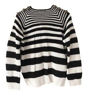 FOR THE REPUBLIC Horizontal Striped Knit Sweater – Women's Size Large